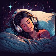 Sapphire Frequencies & Wave Sounds For Sleep & Best Sleep Music Academy - Night’s Gentle Rhythm